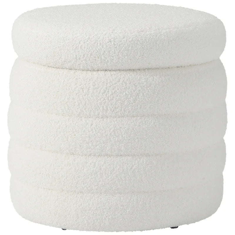 Swivel Chair With Round Storage Ottoman 2-Piece Set