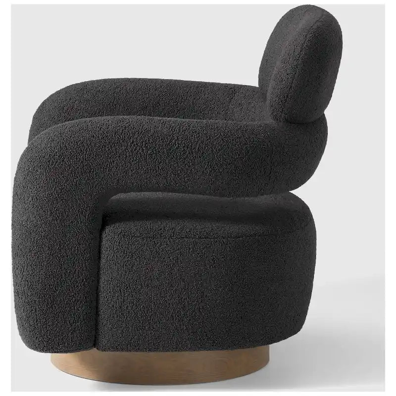 Swivel Chair With Round Storage Ottoman 2-Piece Set