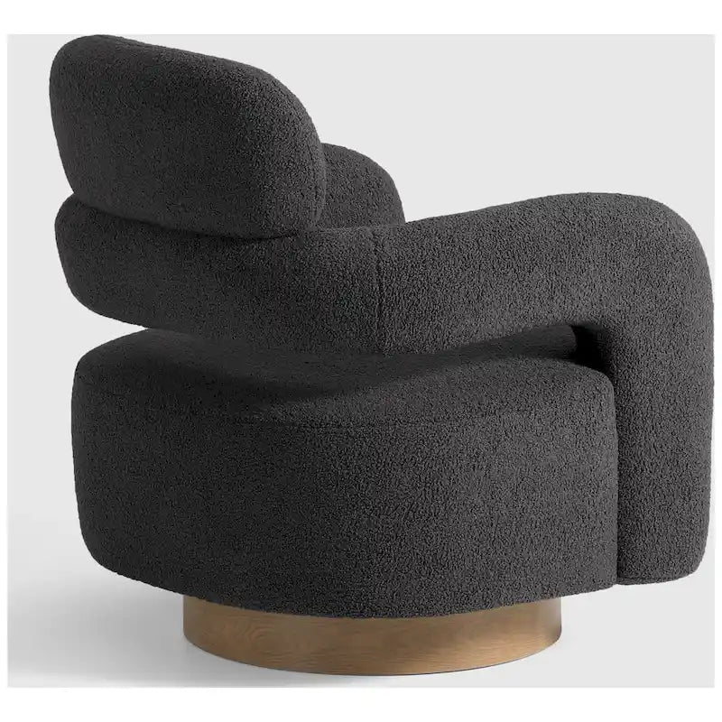 Swivel Chair With Round Storage Ottoman 2-Piece Set