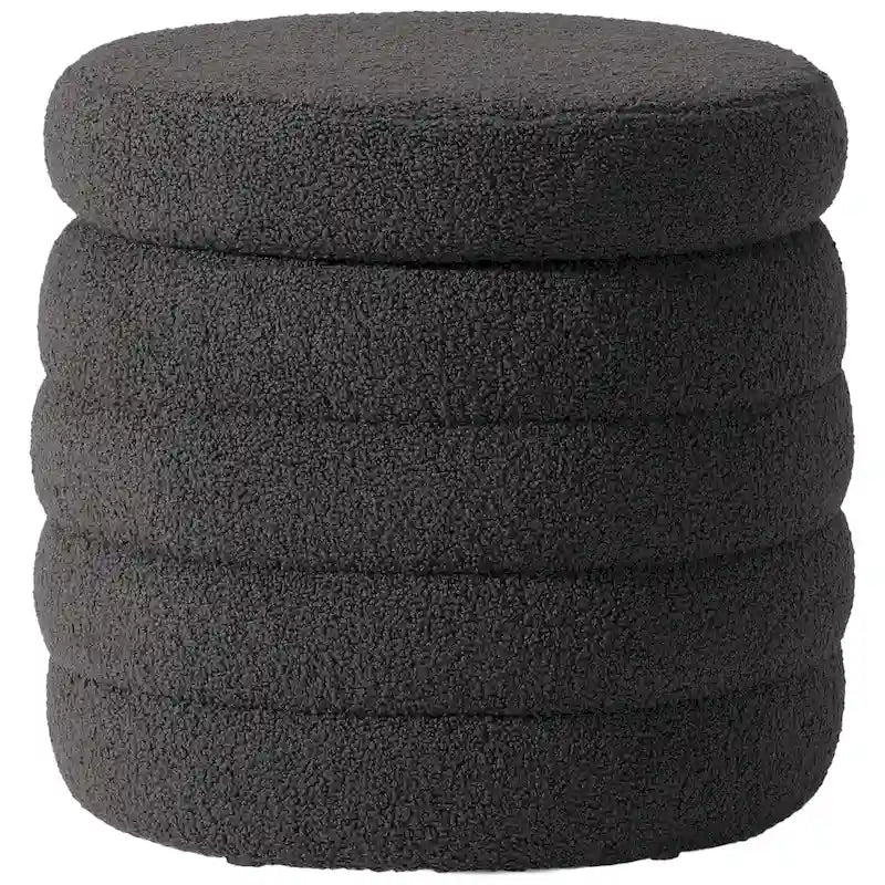 Swivel Chair With Round Storage Ottoman 2-Piece Set