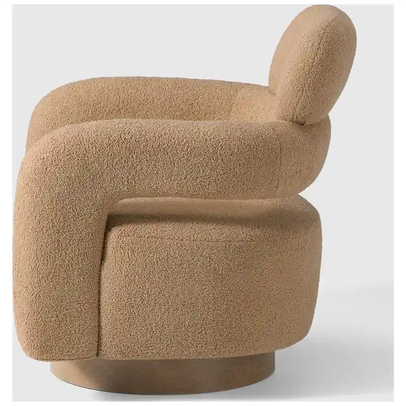 Swivel Chair With Round Storage Ottoman 2-Piece Set