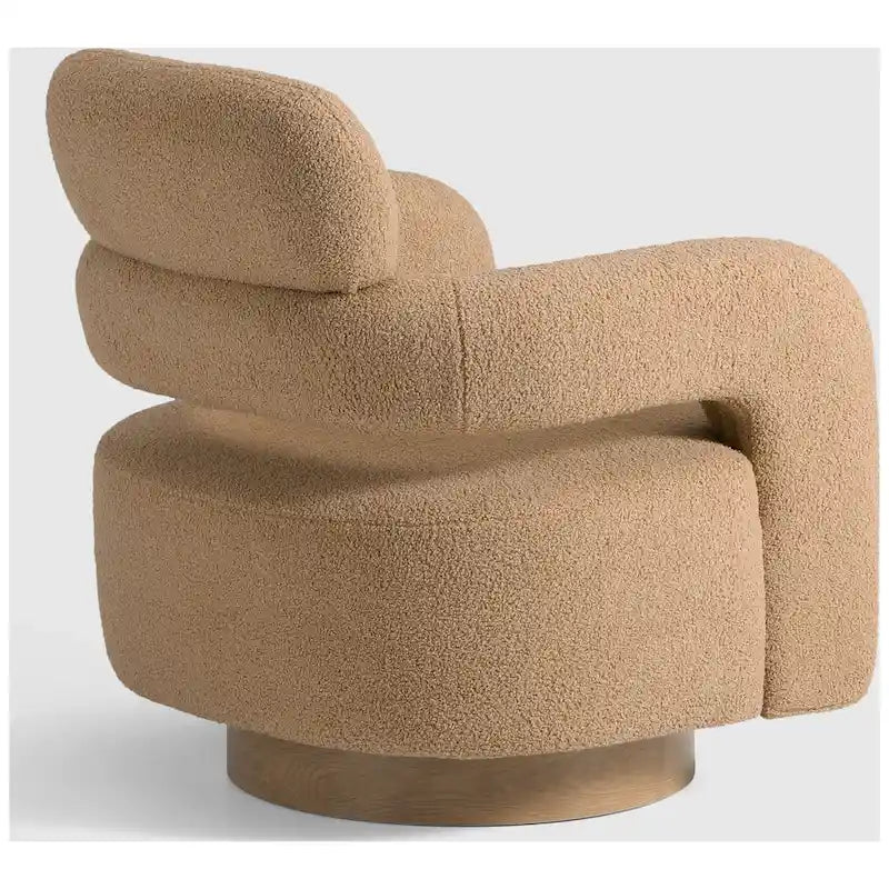 Swivel Chair With Round Storage Ottoman 2-Piece Set