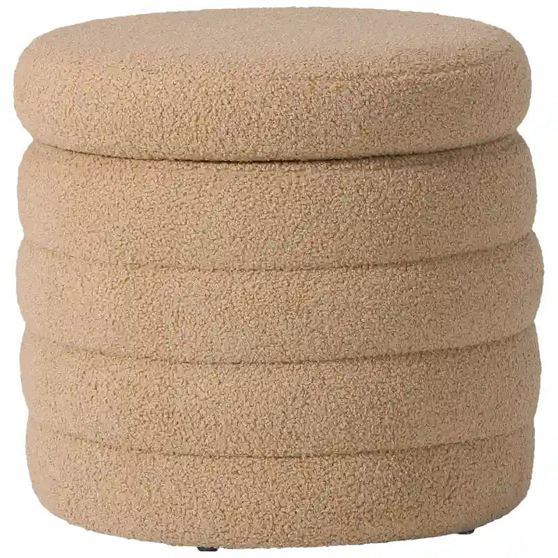 Swivel Chair With Round Storage Ottoman 2-Piece Set