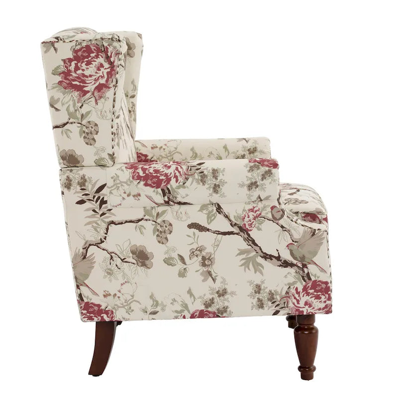 Traditional Nailhead Trim Armchair Accent Chairs Set of 2