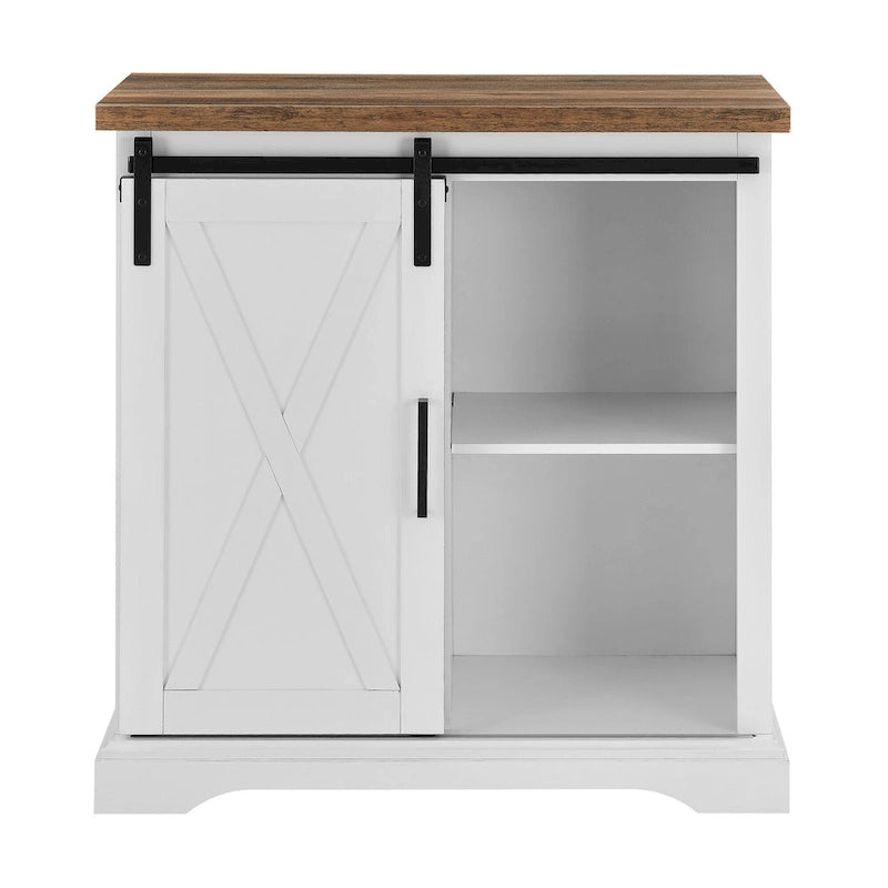 32-inch Sliding Barn Door Cabinet