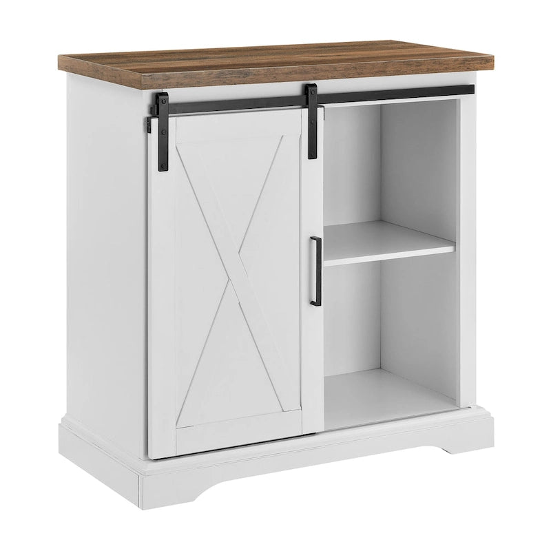 32-inch Sliding Barn Door Cabinet