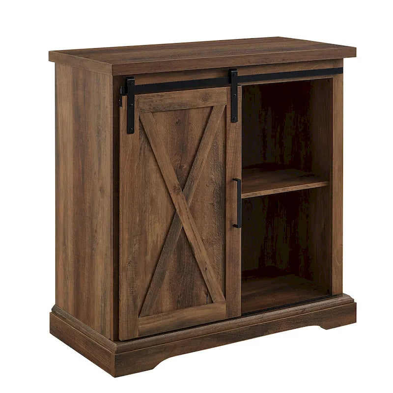32-inch Sliding Barn Door Cabinet