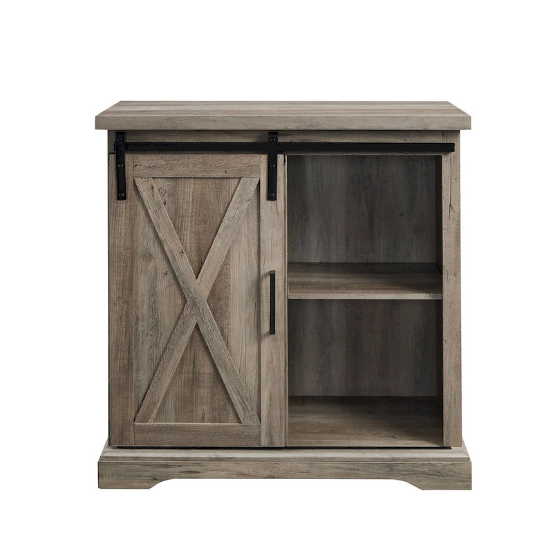 32-inch Sliding Barn Door Cabinet