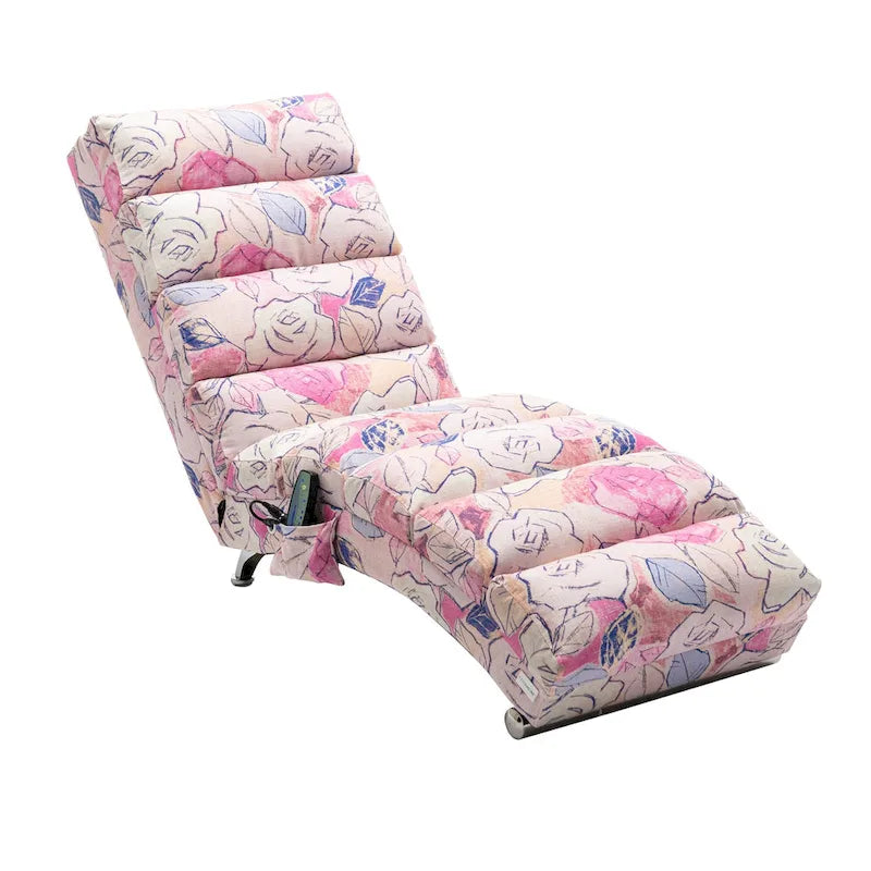 Linen Chaise Lounge Indoor Chair, Modern Long Lounger for Office or Living Room