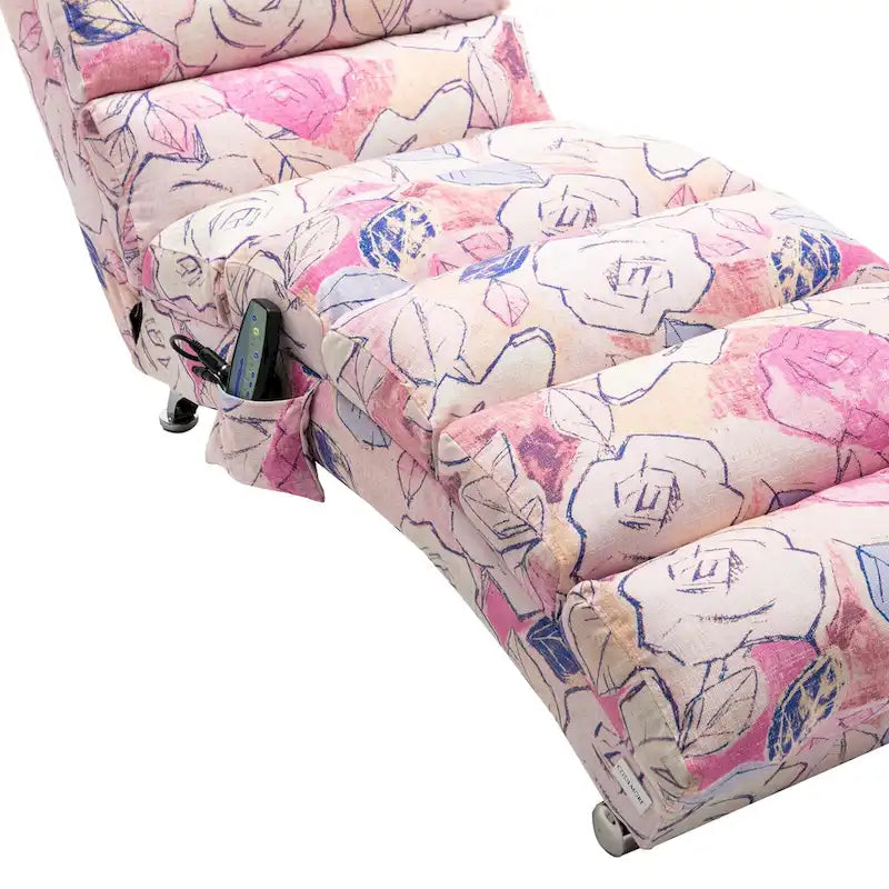 Linen Chaise Lounge Indoor Chair, Modern Long Lounger for Office or Living Room