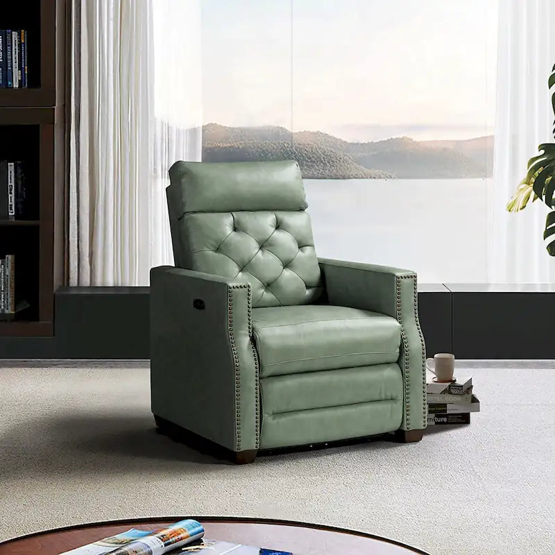 31.50 Wide Genuine Leather Power Recliner with USB Port