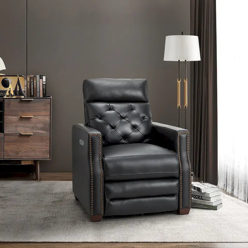 31.50 Wide Genuine Leather Power Recliner with USB Port