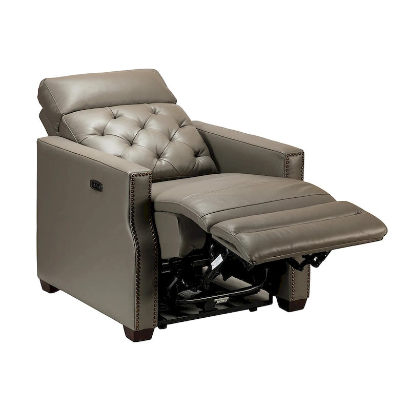 31.50 Wide Genuine Leather Power Recliner with USB Port