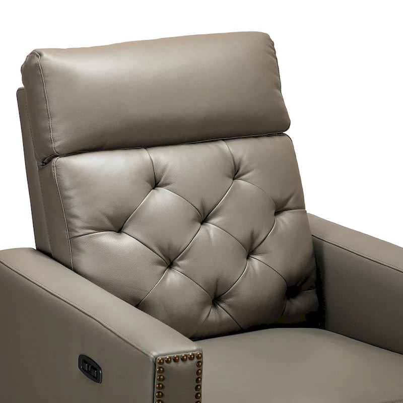 31.50 Wide Genuine Leather Power Recliner with USB Port