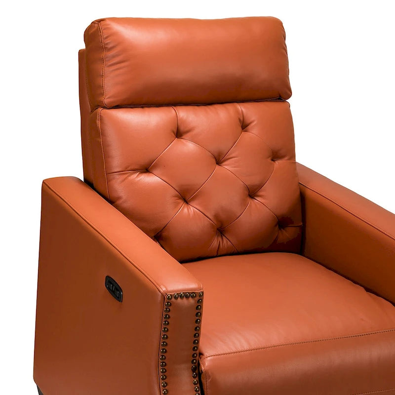 31.50 Wide Genuine Leather Power Recliner with USB Port