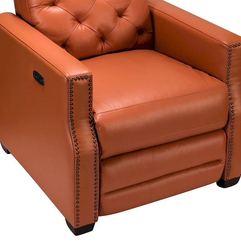 31.50 Wide Genuine Leather Power Recliner with USB Port