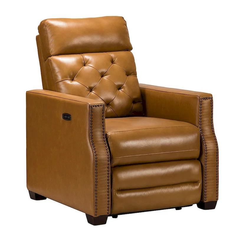 31.50 Wide Genuine Leather Power Recliner with USB Port