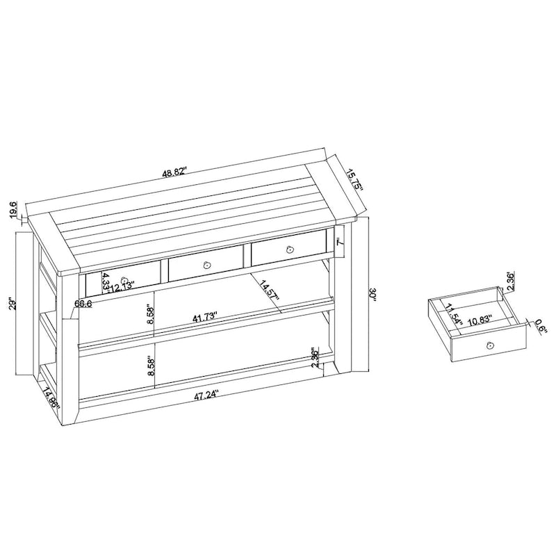Modern Console Table Entryway Sofa Side Table