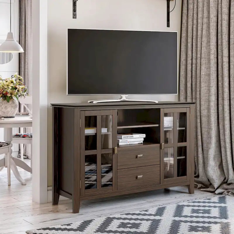 53-inch Solid Wood TV Media Stand - 53 inch wide