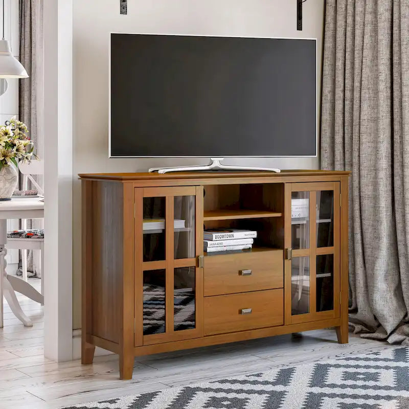53-inch Solid Wood TV Media Stand - 53 inch wide