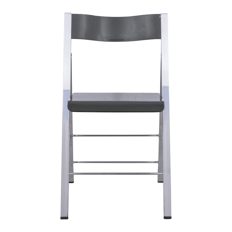 Modern Acrylic Foldable Dining Chair with Sturdy Chrome Frame for Indoor Outdoor Events Party Office Kitchen