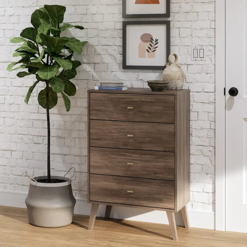 Mid Century Modern 4-Drawer Chest