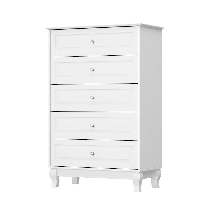 5 Drawers Dresser Chests Chset of Drawers Organizer Lacquered
