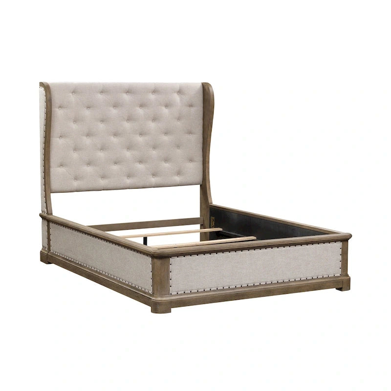 Dusty Taupe Shelter Bed
