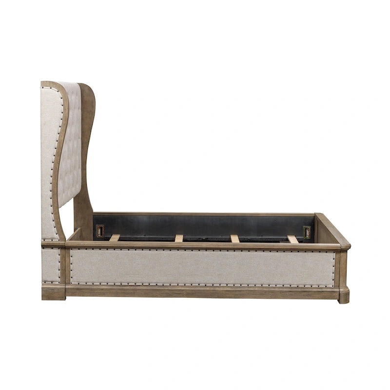 Dusty Taupe Shelter Bed