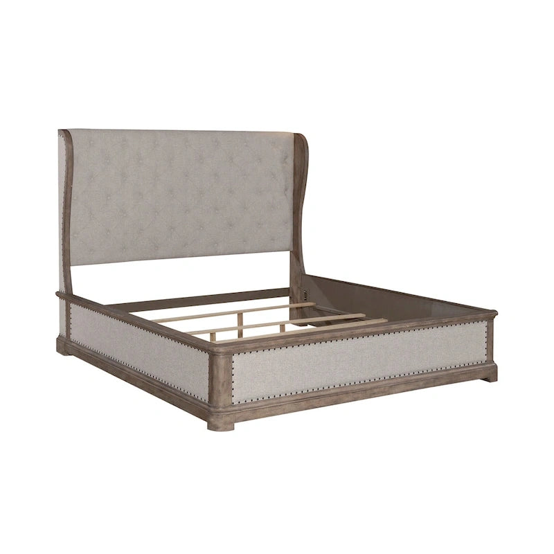 Dusty Taupe Shelter Bed