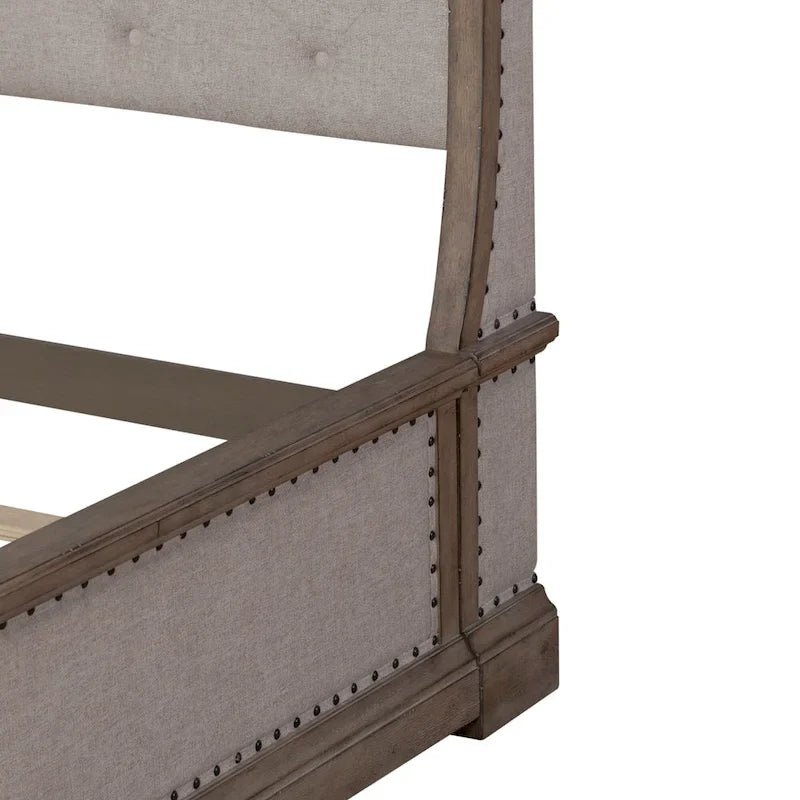 Dusty Taupe Shelter Bed