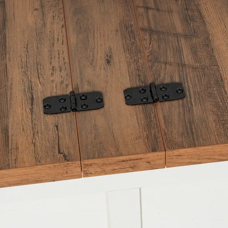Farmhouse Coffee Table with Hinged Lift Top and Storage