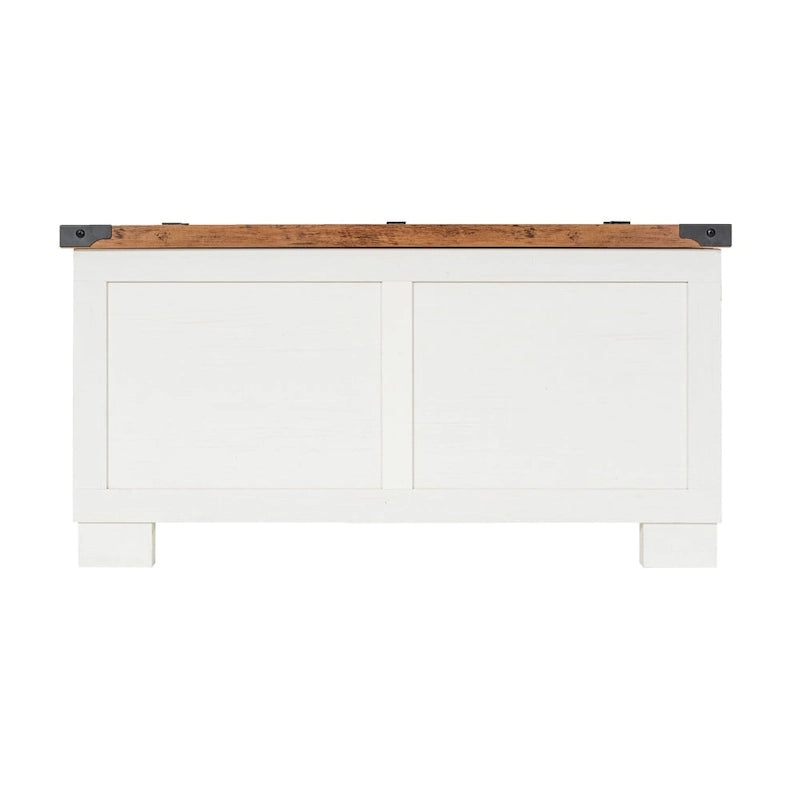 Farmhouse Coffee Table with Hinged Lift Top and Storage