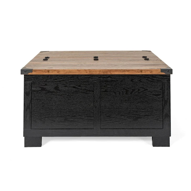 Farmhouse Coffee Table with Hinged Lift Top and Storage