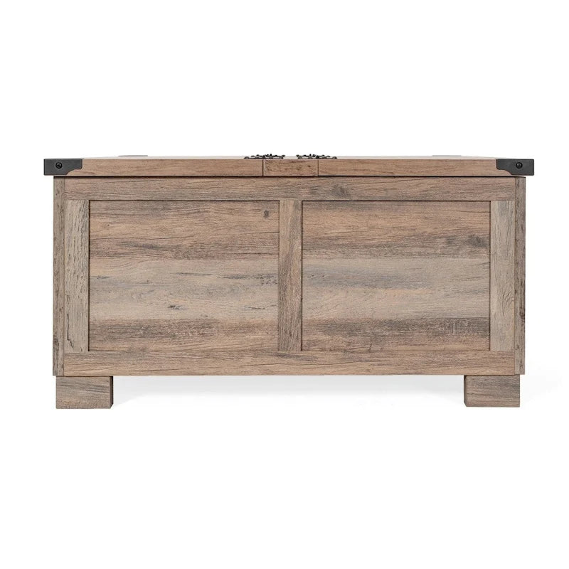 Farmhouse Coffee Table with Hinged Lift Top and Storage
