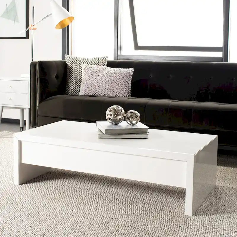 White Lift-Top Coffee Table - 47.2 x 23.6 x 13.4 - 47Wx24Dx13H