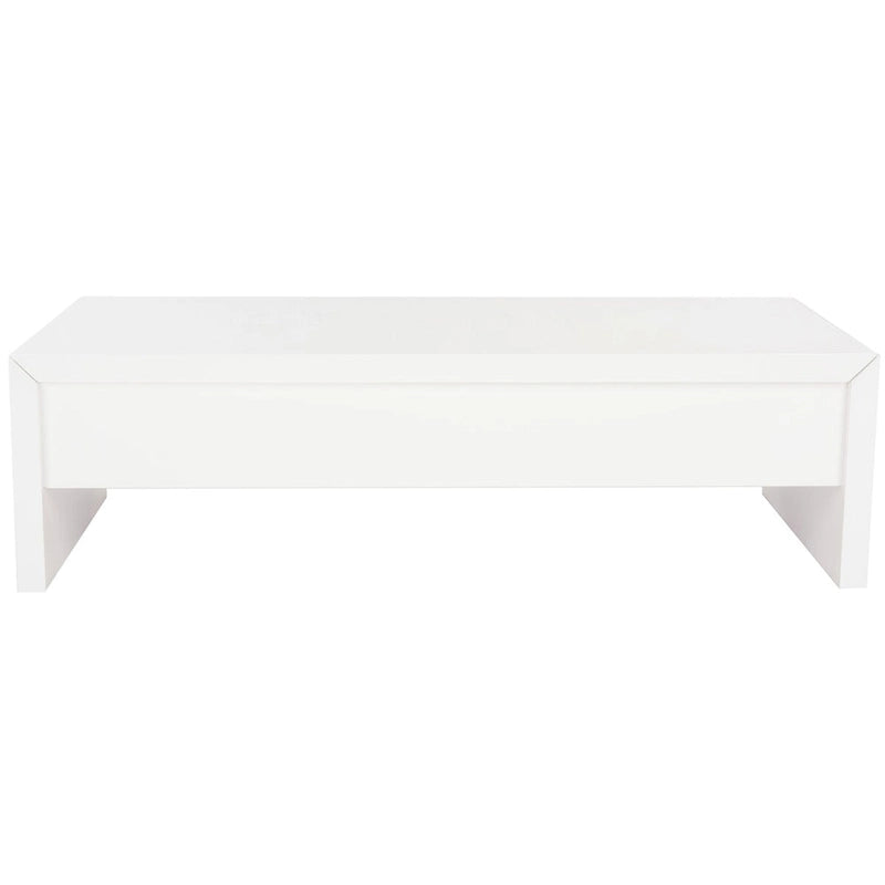 White Lift-Top Coffee Table - 47.2 x 23.6 x 13.4 - 47Wx24Dx13H