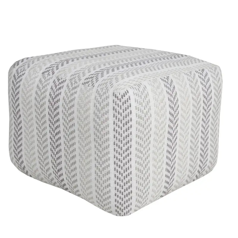 18 Gray 100% Cotton Ottoman